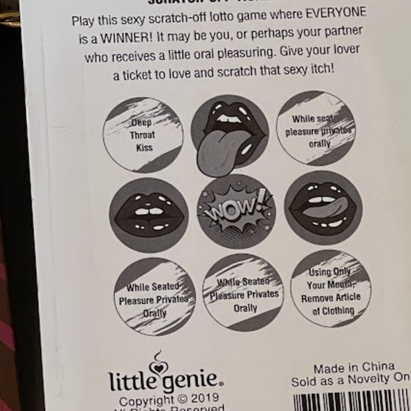 Lick Me Lotto- Scratch off Tickets- Perfect Gift-Couple Gift - Picture 2 of 3